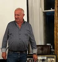 David addresses members and guests